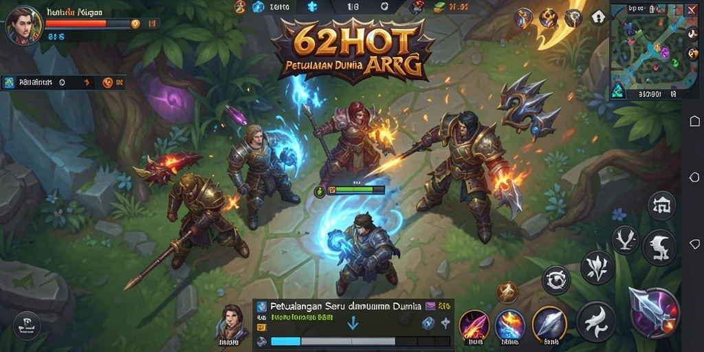 Tampilan gameplay menarik dari 62HOT di dunia ARPG.