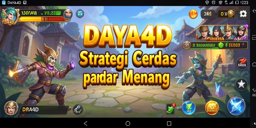 Tangkapan layar utama menunjukkan momen strategis dalam DAYA4D.