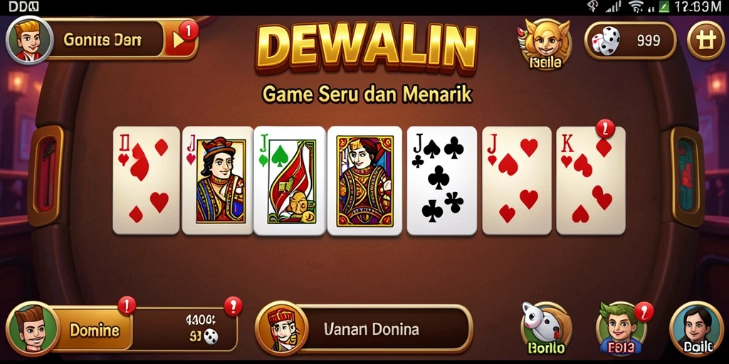 Tampilan gameplay DEWALIN yang menarik dan menggugah semangat.