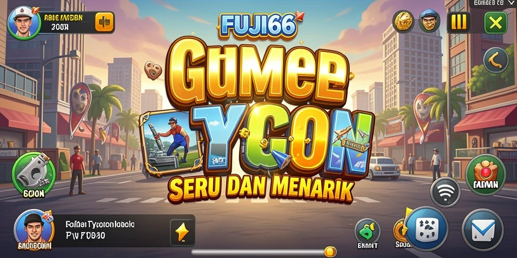 Menampilkan gameplay menarik FUJI66 dengan elemen Tycoon.