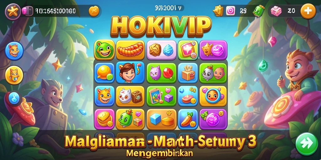 Tampilan gameplay HOKIVIP yang penuh warna dan menantang.