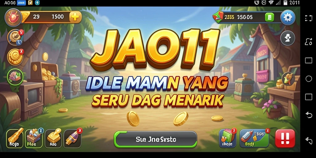 Tampilan gameplay JAGO11 dengan elemen Idle yang menarik.