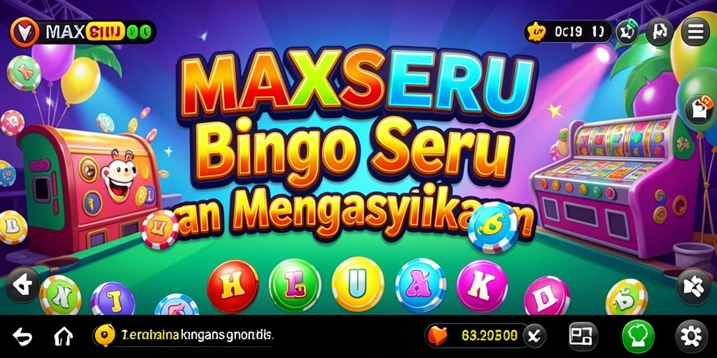 Tampilan gameplay seru MAXSERU dalam permainan Bingo.