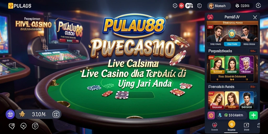 Gameplay seru Live Casino PULAU88 dengan dealer langsung.