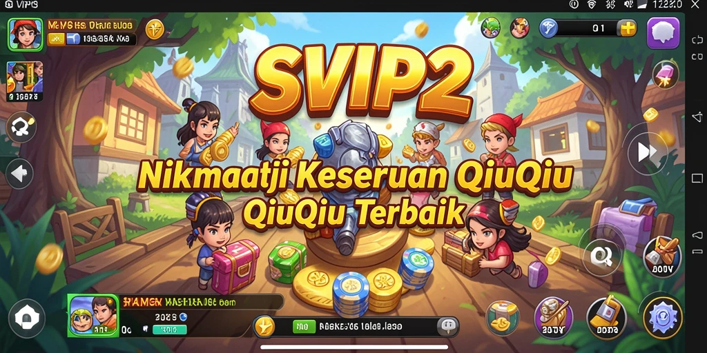 Tampilan menarik dari permainan QiuQiu SVIP2 saat dimainkan.
